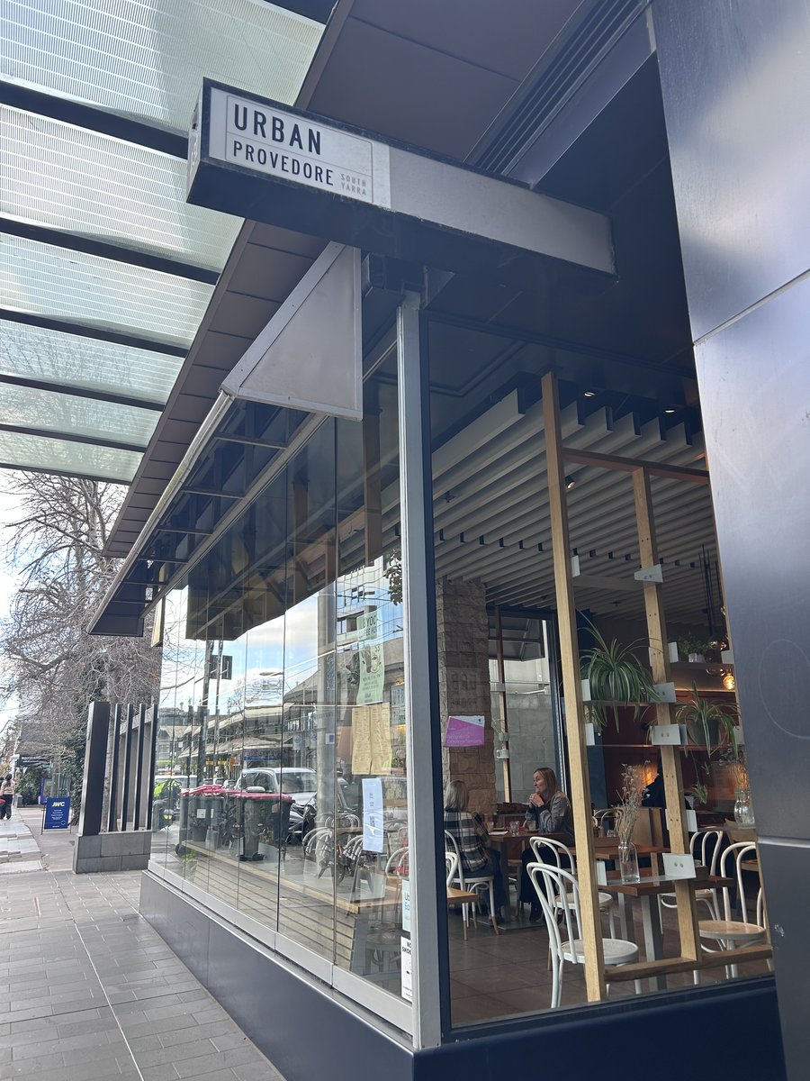 Urban Provedore storefront sign on Toorak Road